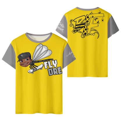 Fly Dre Kids All Over Print Short Sleeve T-Shirt