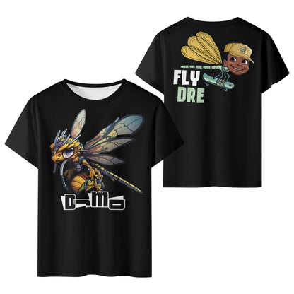 Fly Dre Kids All Over Print Short Sleeve T-Shirt