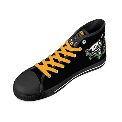 Blk Insct Famili Mens High Top Canvas Shoes - Customized Tongue