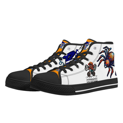 Blk Insct Famili Mens High Top Canvas Shoes - Customized Tongue