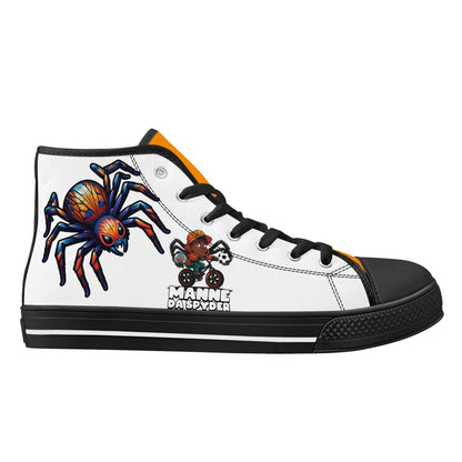 Blk Insct Famili Mens High Top Canvas Shoes - Customized Tongue