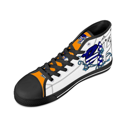 Blk Insct Famili Mens High Top Canvas Shoes - Customized Tongue