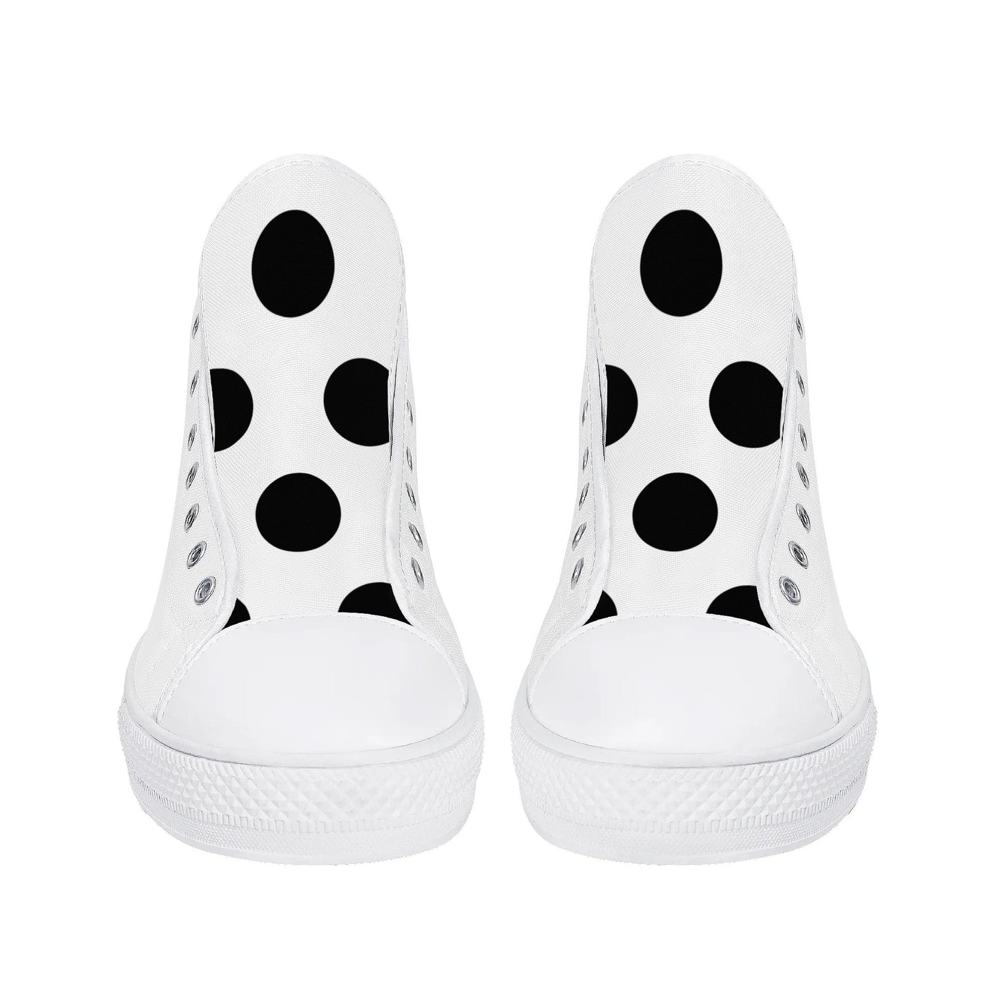 Womens High Top Canvas Shoes - Customized Tongue