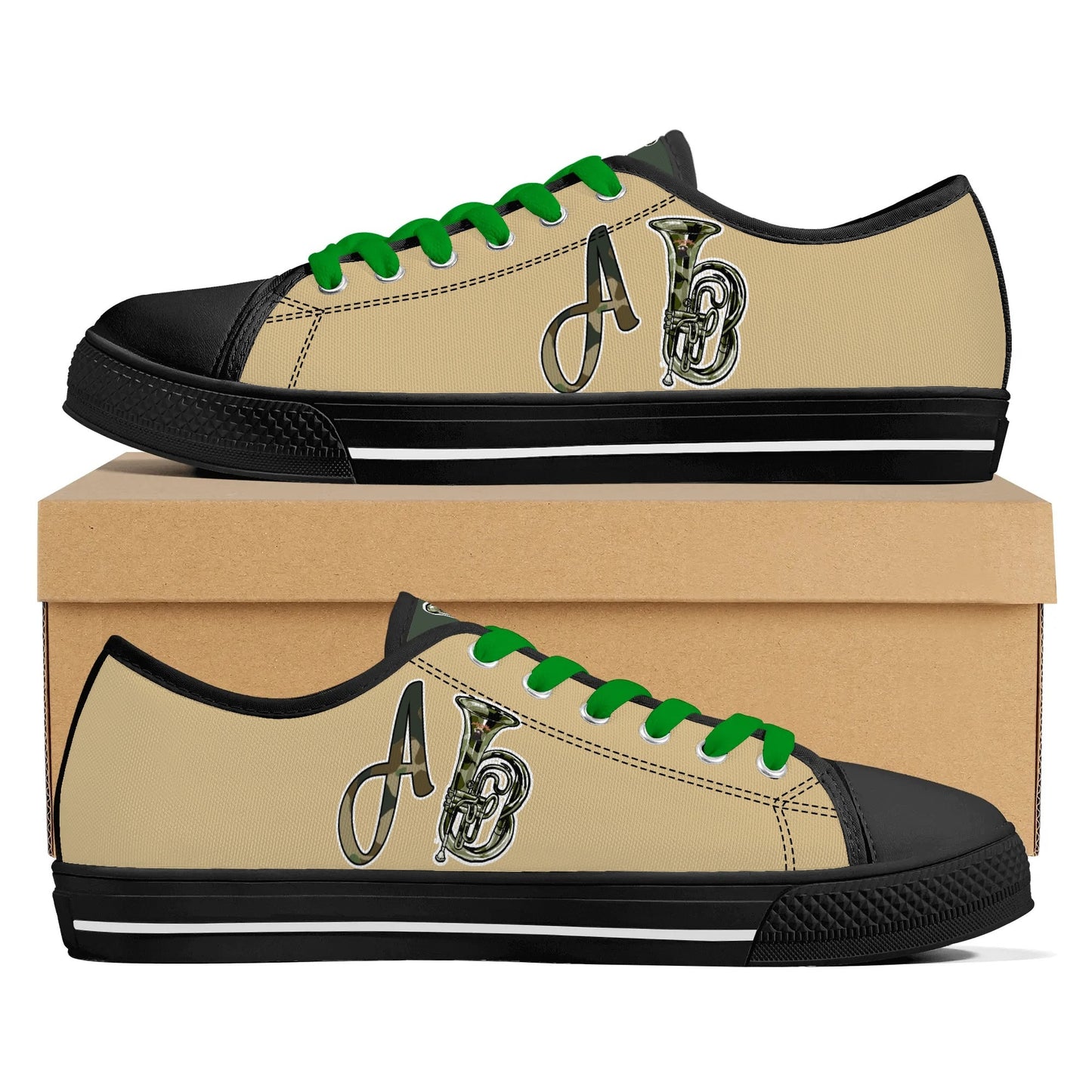 iGot Band Practice Mens Low Top Canvas Shoes - Customized Tongue