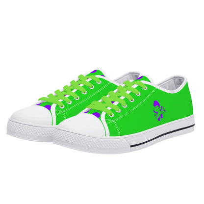 Blk Insct Famili Womens Low Top Canvas Shoes - Customized Tongue