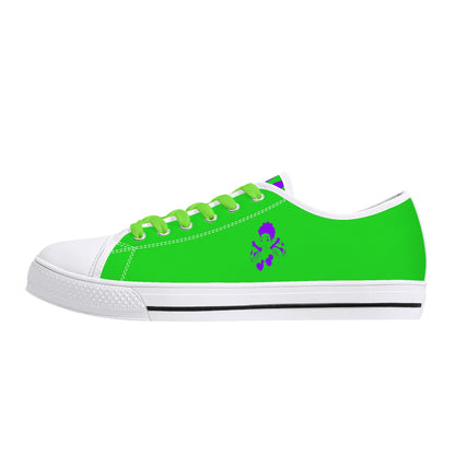 Blk Insct Famili Womens Low Top Canvas Shoes - Customized Tongue