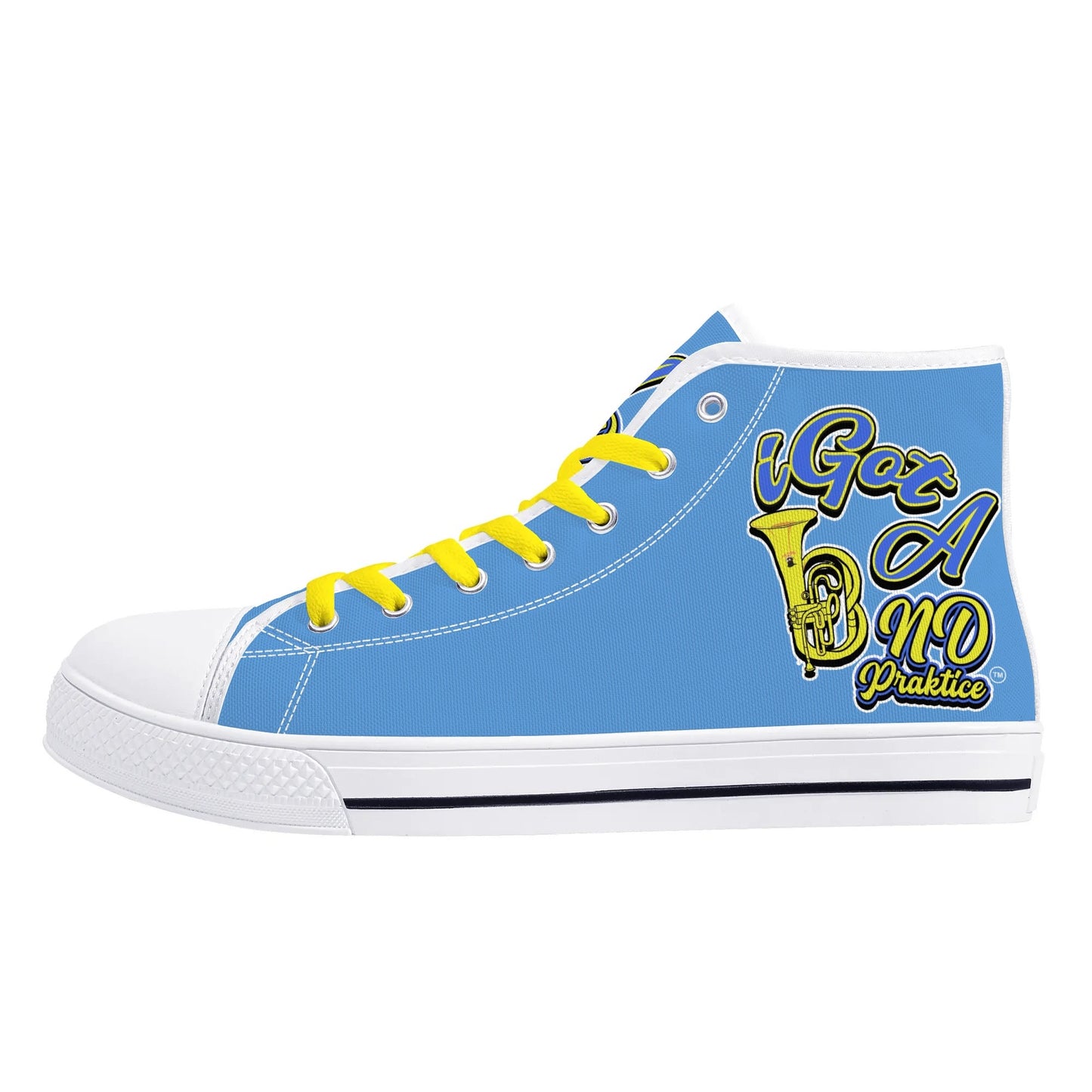 iGot Band Praktice Mens High Top Canvas Shoes - Customized Tongue