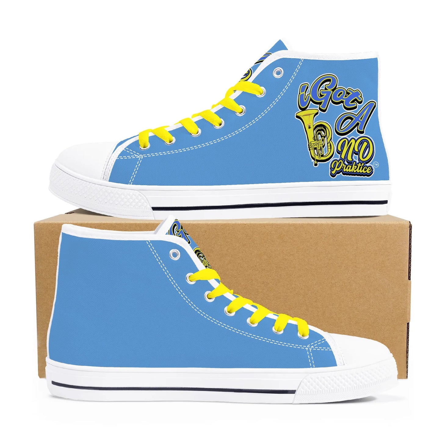 iGot Band Praktice Mens High Top Canvas Shoes - Customized Tongue