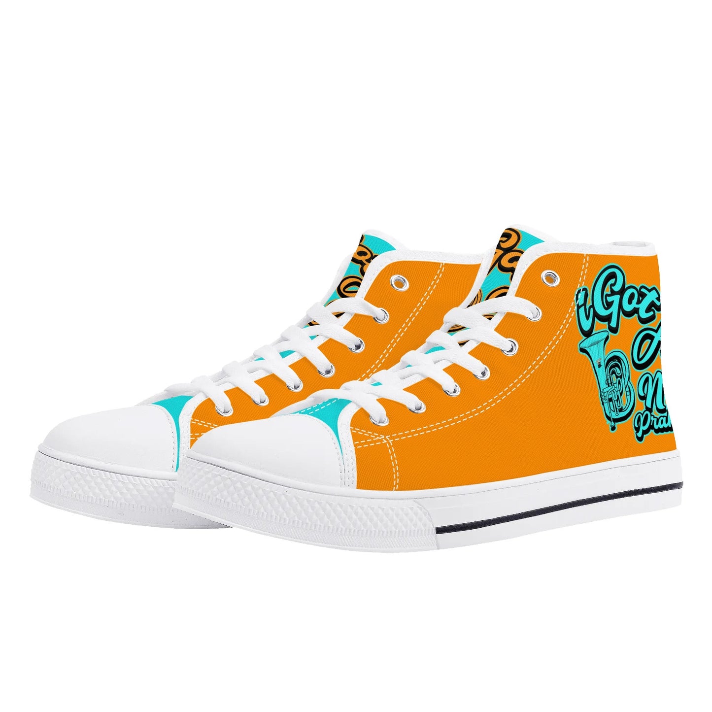 iGot Band Praktice Mens High Top Canvas Shoes - Customized Tongue