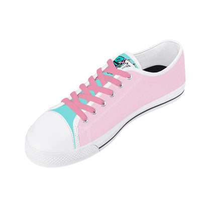 Blk Insct Famili Womens Low Top Canvas Shoes - Customized Tongue