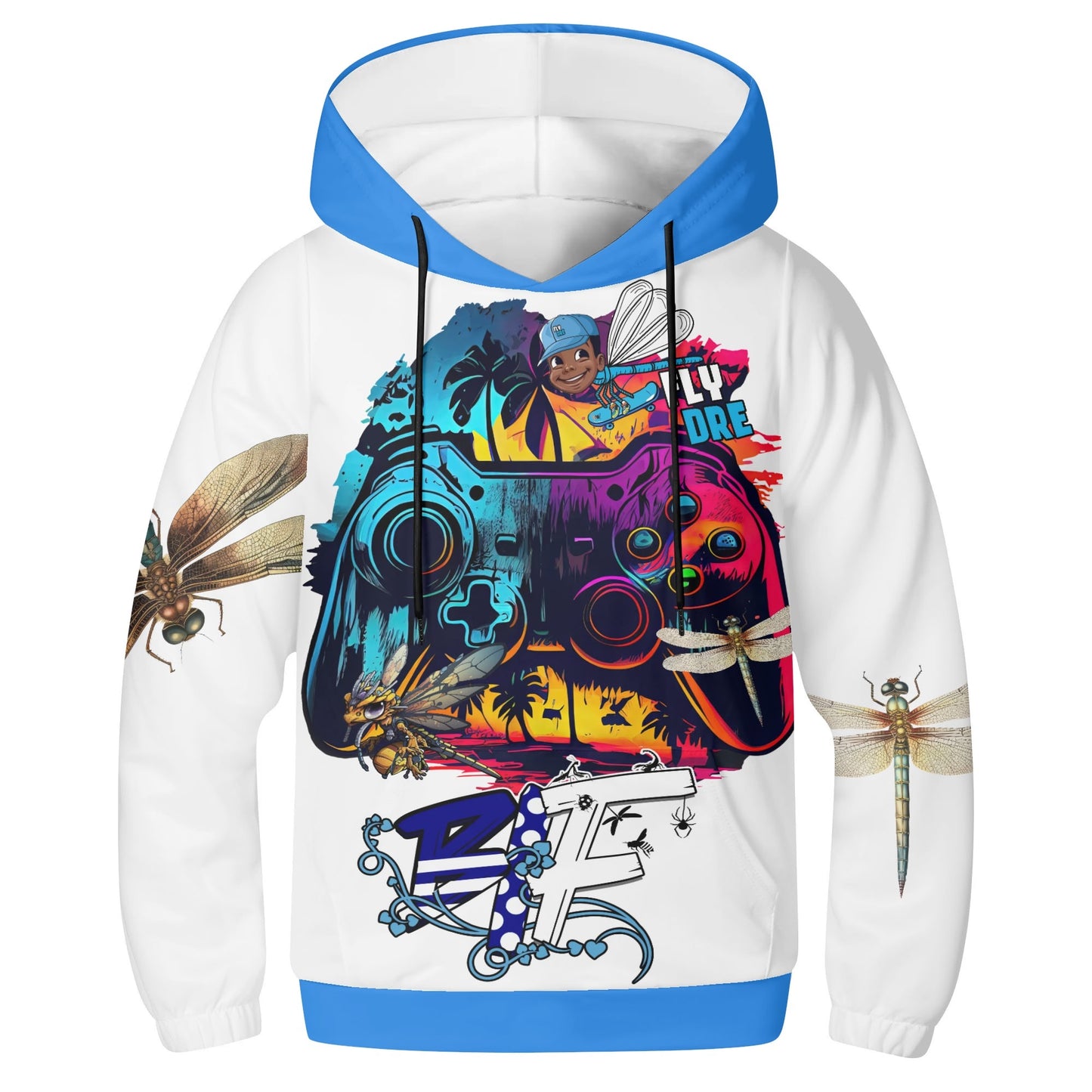 Fly Dre Youth Lightweight All Over Printing Hoodie Sweatshirt