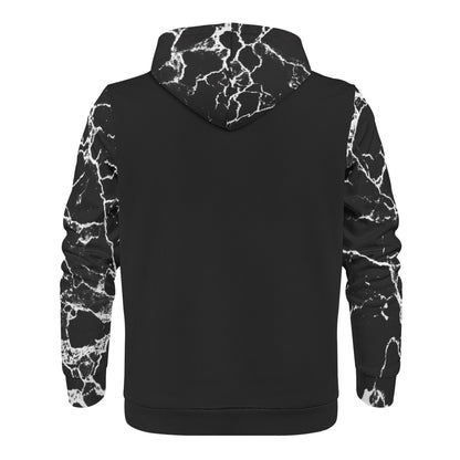 Blk Insct Famili Mens All Over Print Warm Velvets Pair Of Hoodie