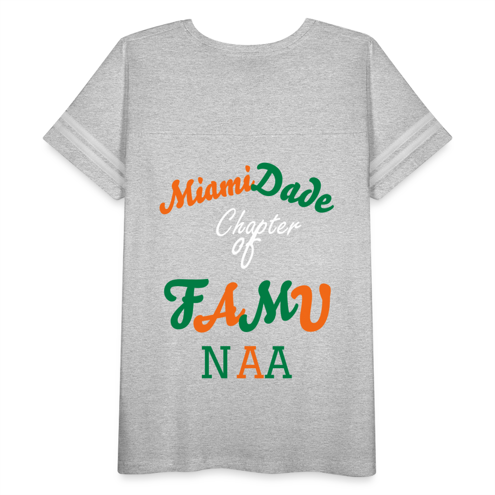 FAMU NAA Women’s Vintage Sport T-Shirt - heather gray/white