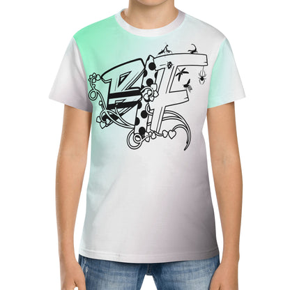 BI F Kids All Over Print Short Sleeve T-Shirt