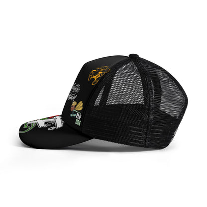 BIF Kids Front Printing Mesh Baseball Caps